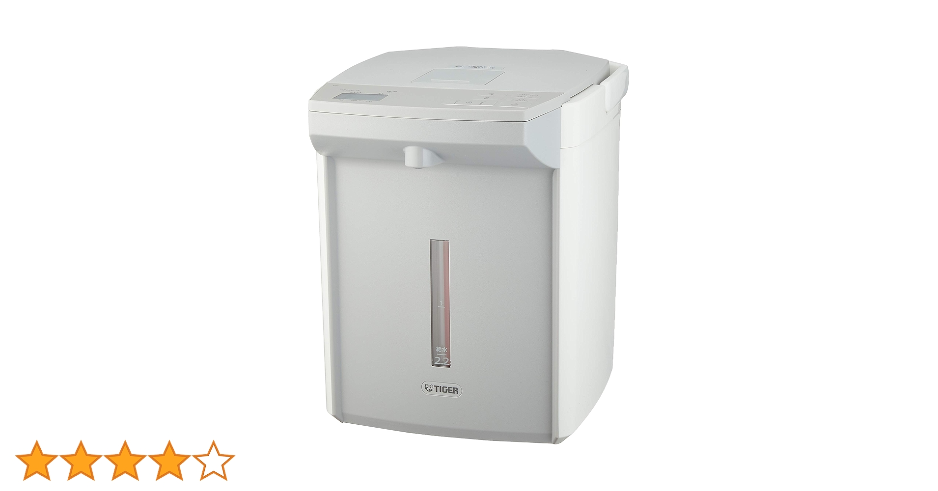 Amazon | タイガー魔法瓶(TIGER) 電気ポット 2.2L ホワイト 蒸気